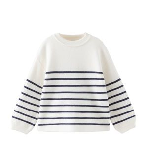 Zara girls striped nautical pullover sweater